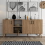 Hanah Home Consola de Roble